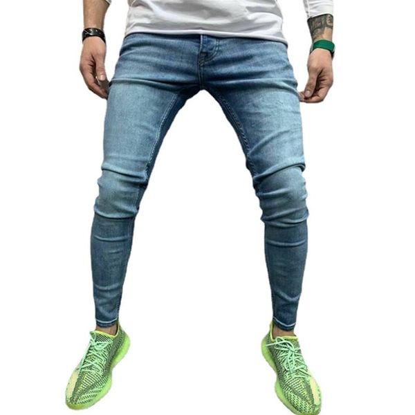 men's jeans autumn men vintage casual elastic cotton slim skinny locomotive trendy cool streetwear male denim pants, Blue
men's jeans autumn men vintage casual elastic cotton slim skinny locomotive trendy cool streetwear male denim pants, Blue