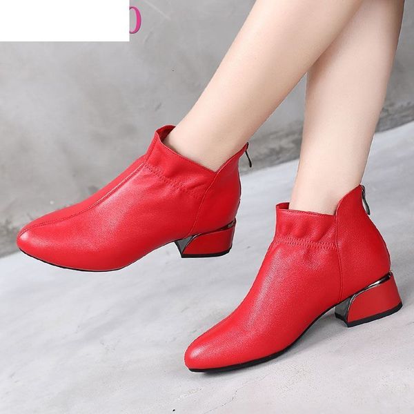 boots fashion genuine leather ankle women thick heels zipper pointed toe autumn winter woman shoes soft sole short pu9q, Black
boots fashion genuine leather ankle women thick heels zipper pointed toe autumn winter woman shoes soft sole short pu9q, Black