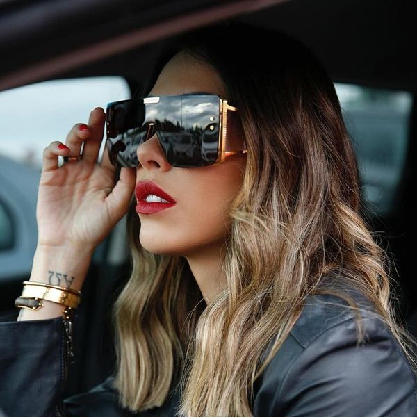 sunglasses fashion oversized women 2021 designer square woman metal punk sun glasses, White;black
sunglasses fashion oversized women 2021 designer square woman metal punk sun glasses, White;black