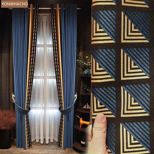 curtain & drapes custom curtains living room luxury modern simple nordic bedroom american blue cloth blackout tulle panel b989
curtain & drapes custom curtains living room luxury modern simple nordic bedroom american blue cloth blackout tulle panel b989