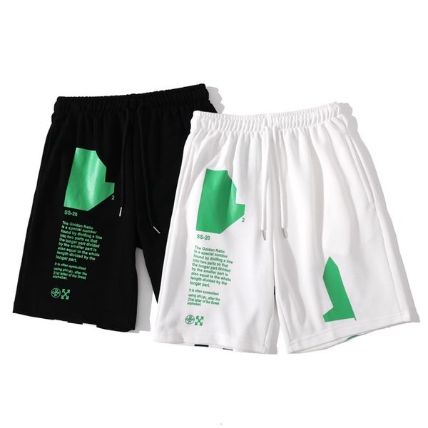 off fashion brand white green letter printed shorts men's and women's casual student pure cotton sports pants, Black
off fashion brand white green letter printed shorts men's and women's casual student pure cotton sports pants, Black