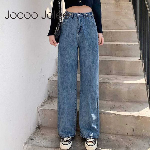 jocoo jolee women high waist wide leg jeans harajuku denim pants vintage streetwear straight pants plus size solid baggy jeans 210619, Blue
jocoo jolee women high waist wide leg jeans harajuku denim pants vintage streetwear straight pants plus size solid baggy jeans 210619, Blue