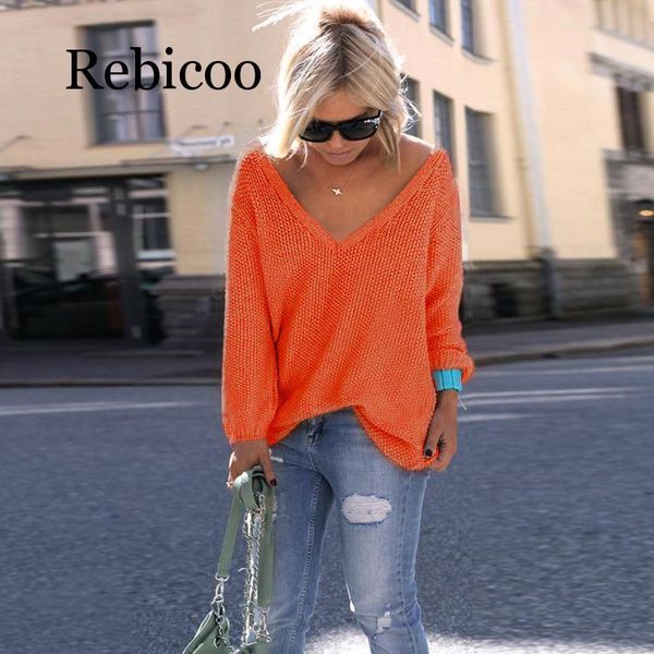 women's sweaters rebicoo 2021 plus size autumn winter knitting casual long sleeve solid colors sweater loose female fashion women cl, White;black
women's sweaters rebicoo 2021 plus size autumn winter knitting casual long sleeve solid colors sweater loose female fashion women cl, White;black