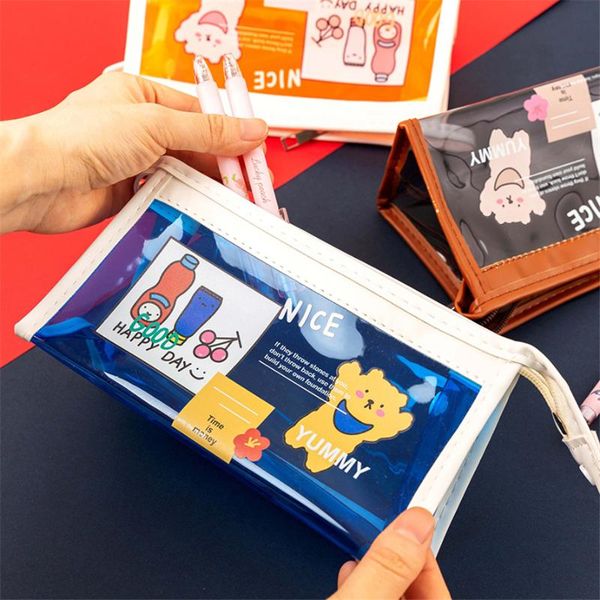 pencil cases transparent case stationery kawaii girl school for office pen bags estuche high capacity trousse scolaire cute bear
pencil cases transparent case stationery kawaii girl school for office pen bags estuche high capacity trousse scolaire cute bear