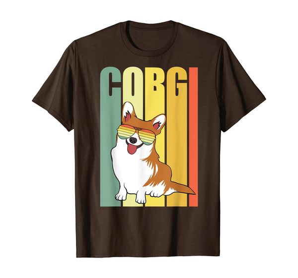 funny corgi lover print gifts corgi vintage retro style dog t-shirt, White;black
funny corgi lover print gifts corgi vintage retro style dog t-shirt, White;black