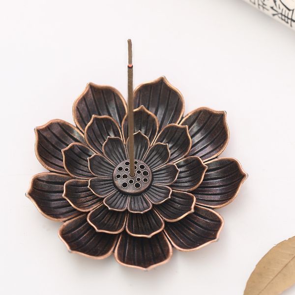 creative incense stick holder alloy lotus line incense burner base metal crafts home decoration
creative incense stick holder alloy lotus line incense burner base metal crafts home decoration
