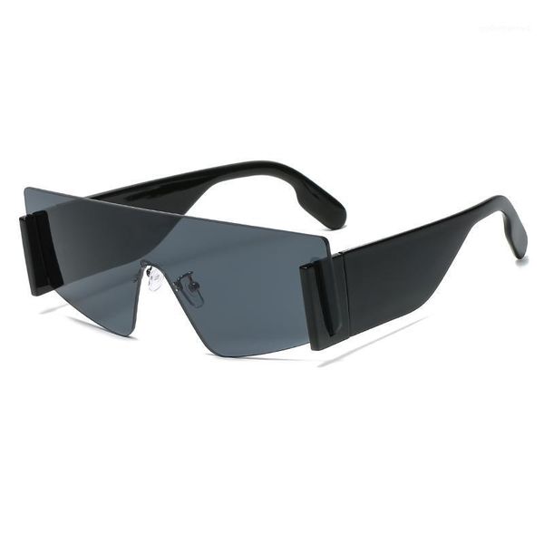 sunglasses one piece rectangle women retro rimless big frame black sun glasses brand designer vintage eyewear female oculos, White;black
sunglasses one piece rectangle women retro rimless big frame black sun glasses brand designer vintage eyewear female oculos, White;black