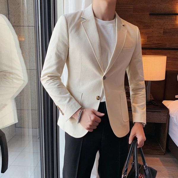 men's suits & blazers blazer jackets men business casual suit jacket slim fit coats spring mens clothing 2021 plus size, White;black
men's suits & blazers blazer jackets men business casual suit jacket slim fit coats spring mens clothing 2021 plus size, White;black