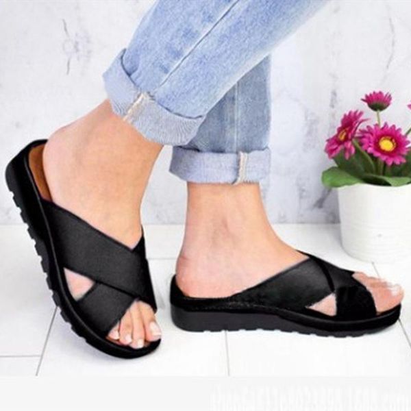 sandals women slip on flat open toe low wedgesthick sole beach pool slippers xrq881, Black
sandals women slip on flat open toe low wedgesthick sole beach pool slippers xrq881, Black