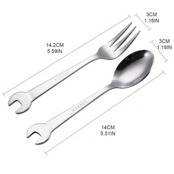 forks 29ef stainless steel spanner spoon fork creative wrench shape dinnerware tableware
forks 29ef stainless steel spanner spoon fork creative wrench shape dinnerware tableware