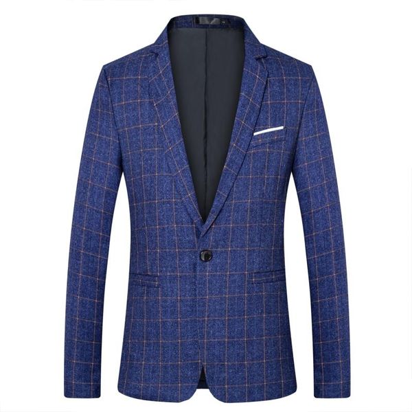 work office plaid men blazers masculino luxury casual formal business one-button slim fit 5xl suits jacket event meeting men's, White;black
work office plaid men blazers masculino luxury casual formal business one-button slim fit 5xl suits jacket event meeting men's, White;black
