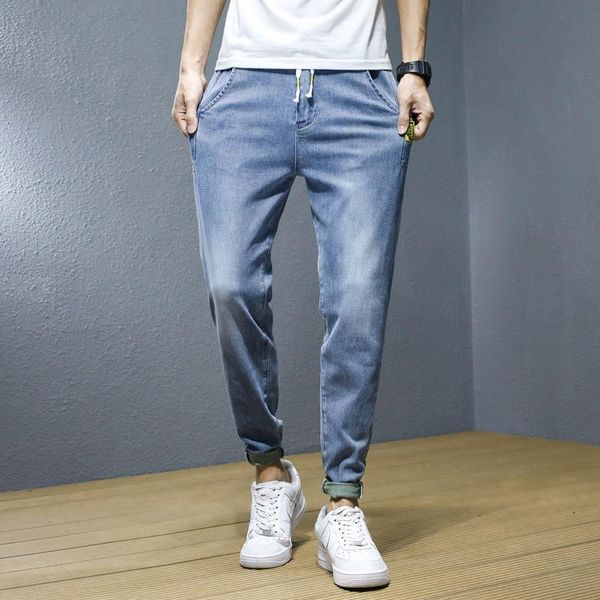 men's jeans 2021 autumn korean version of the fashion solid color harlan nine-point pants youth all-match casual, Blue
men's jeans 2021 autumn korean version of the fashion solid color harlan nine-point pants youth all-match casual, Blue