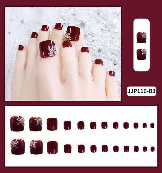 false nails short fake toenails with bead decor 24pcs square adhesive red jelly toes extension manicure for toe nail artist, Red;gold
false nails short fake toenails with bead decor 24pcs square adhesive red jelly toes extension manicure for toe nail artist, Red;gold