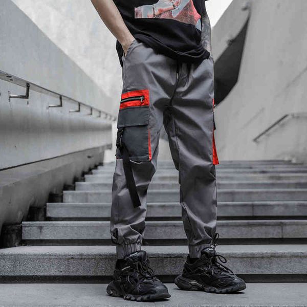 men's pants new fashion 2021 big pocket cargo joggers mens ribbons hip hop loose streetwear men trousers pantalones hombre s4yr, Black
men's pants new fashion 2021 big pocket cargo joggers mens ribbons hip hop loose streetwear men trousers pantalones hombre s4yr, Black