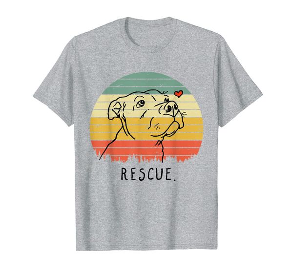 Rescue Dog Pitbull Drawing Rescue Mom Adopt Don't Shop T-Shirt, Mainly pictures