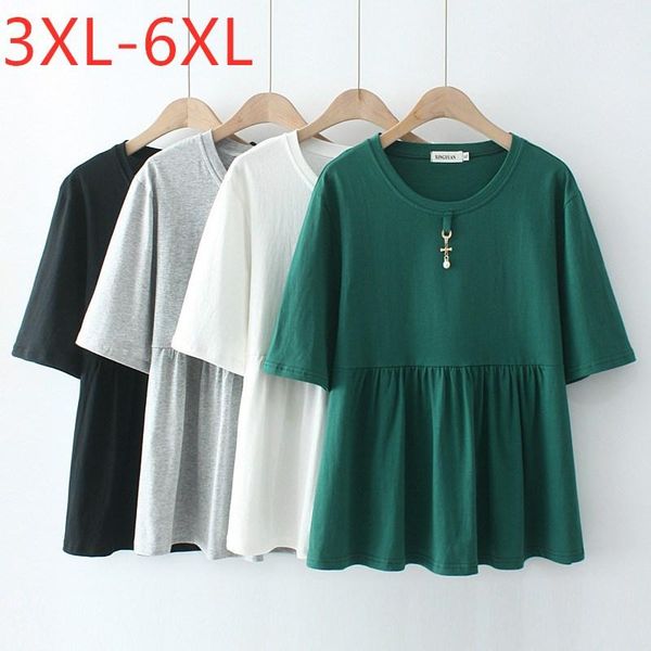 plus size t-shirt 2021 ladies summer for women large short sleeve loose cotton green ruffle o-neck 3xl 4xl 5xl 6xl, Black
plus size t-shirt 2021 ladies summer for women large short sleeve loose cotton green ruffle o-neck 3xl 4xl 5xl 6xl, Black