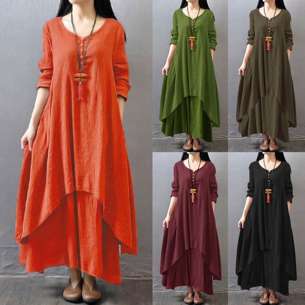 2021anself spring fashion women casual loose dress solid color long sleeve oversized ladies dresses plus size boho long maxi dress, Black;gray
2021anself spring fashion women casual loose dress solid color long sleeve oversized ladies dresses plus size boho long maxi dress, Black;gray