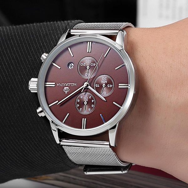 wristwatches orkina mens watches with stainless steel special gift sports chronograph quartz watch men relogio masculino, Slivery;brown
wristwatches orkina mens watches with stainless steel special gift sports chronograph quartz watch men relogio masculino, Slivery;brown