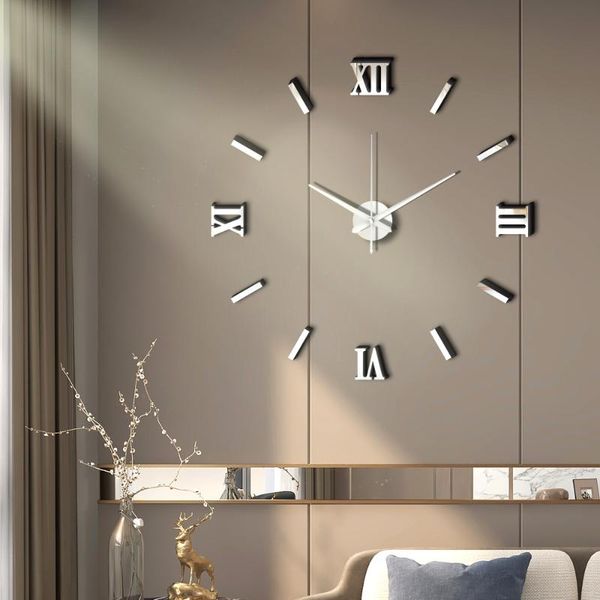wall clocks modern diy silent clock simulation 3d mirror large art stickers for home decoration
wall clocks modern diy silent clock simulation 3d mirror large art stickers for home decoration