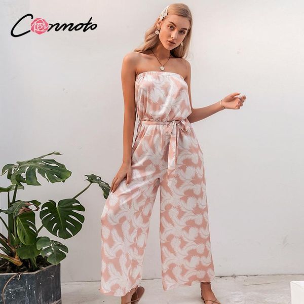 women's jumpsuits & rompers conmoto pink boho summer romper women ruffles wide leg bow sash long strapless high fashion femme, Black;white
women's jumpsuits & rompers conmoto pink boho summer romper women ruffles wide leg bow sash long strapless high fashion femme, Black;white