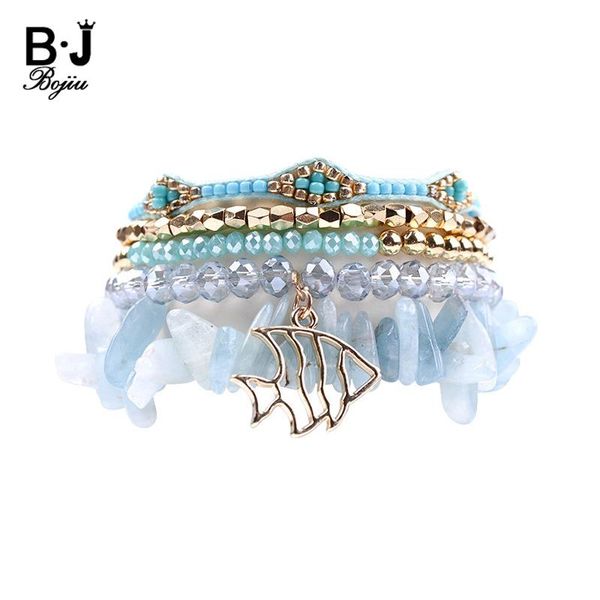 charm bracelets bojiu 5 pcs/set multilayer beaded for women crystal natural stone bracelet sets gold fish bcset103, Golden;silver
charm bracelets bojiu 5 pcs/set multilayer beaded for women crystal natural stone bracelet sets gold fish bcset103, Golden;silver