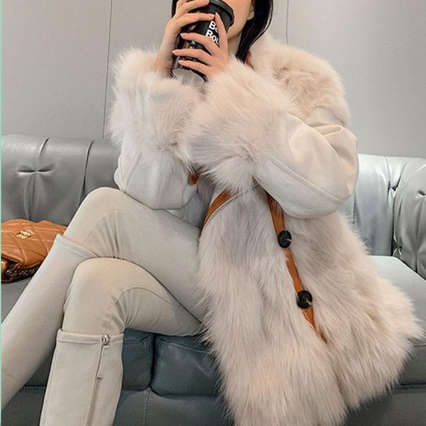 women's fur & faux hstar winter warm coat women parka double-sided thicker woman jacket clothes, Black
women's fur & faux hstar winter warm coat women parka double-sided thicker woman jacket clothes, Black