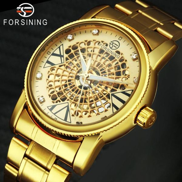 wristwatches forsining business watch men skeleton automatic mechanical watches golden stainless steel strap classic wristwatch, Slivery;brown
wristwatches forsining business watch men skeleton automatic mechanical watches golden stainless steel strap classic wristwatch, Slivery;brown