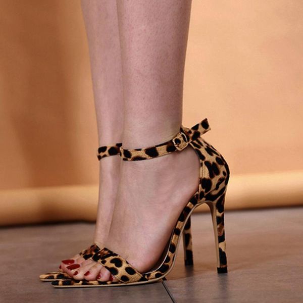brand design flock leopard thin high heels women shoes sandals woman lady summer party ankle-strap, Black
brand design flock leopard thin high heels women shoes sandals woman lady summer party ankle-strap, Black