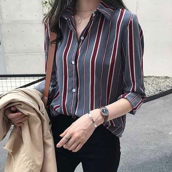 spring and elegant women shirts loose thin all match patchwork striped shirt long sleeve blouse casual g3, White
spring and elegant women shirts loose thin all match patchwork striped shirt long sleeve blouse casual g3, White