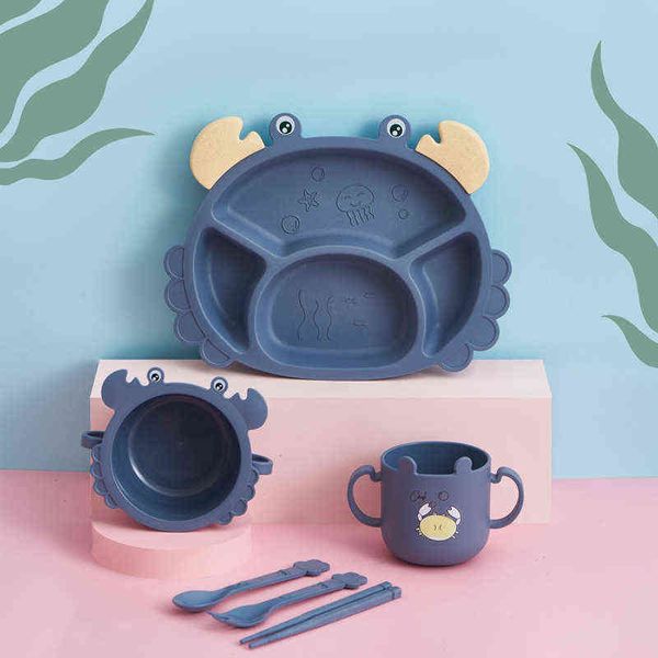 6pcs/ set baby children dinnerware set cartoon utensils dinner plate baby tableware anti-wheat straw training plate g1210
6pcs/ set baby children dinnerware set cartoon utensils dinner plate baby tableware anti-wheat straw training plate g1210