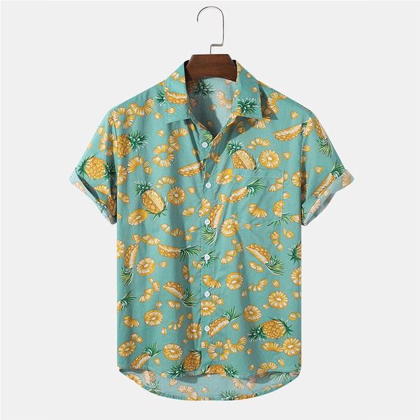 men's casual shirts fashion beach hawaiian pineapple print shirt cartoon style short sleeve top, White;black
men's casual shirts fashion beach hawaiian pineapple print shirt cartoon style short sleeve top, White;black