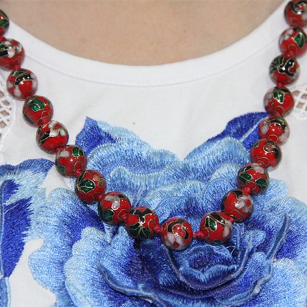handmade cloisonne enamel filigree colorful 10mm beaded necklace chinese style women copper accessories extend rope chains gifts, Silver
handmade cloisonne enamel filigree colorful 10mm beaded necklace chinese style women copper accessories extend rope chains gifts, Silver
