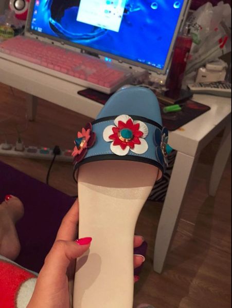 slip on shoes for women blue flat slides flip flops flower leather sandals slippers beach ladies sandalias plus size 43, Black
slip on shoes for women blue flat slides flip flops flower leather sandals slippers beach ladies sandalias plus size 43, Black