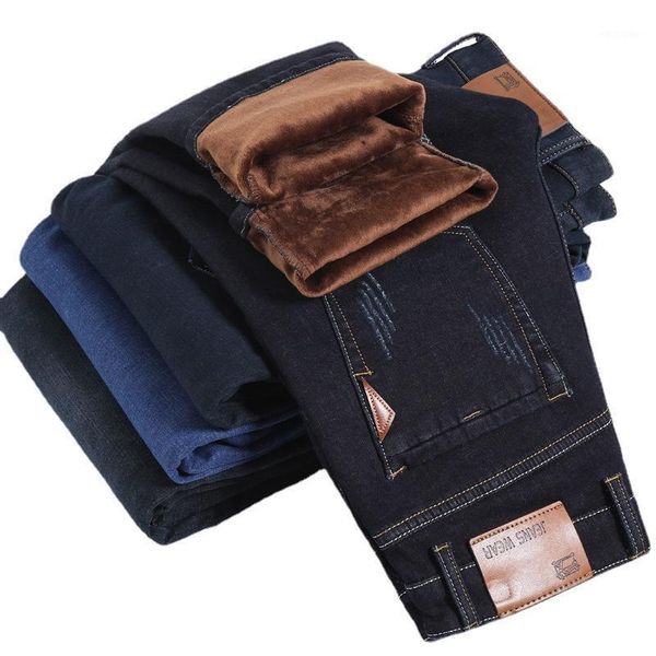men's jeans winter men black slim fit stretch thick velvet pants warm casual fleece trousers male plus size clothing, Blue
men's jeans winter men black slim fit stretch thick velvet pants warm casual fleece trousers male plus size clothing, Blue