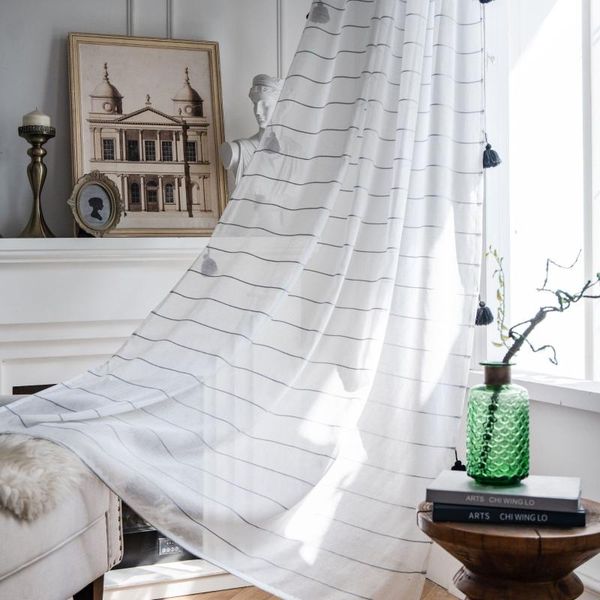 curtain & drapes american black and white bohemian stripe large hanging tassels light transmission thin tulle kitchen bedroom curtains #5
curtain & drapes american black and white bohemian stripe large hanging tassels light transmission thin tulle kitchen bedroom curtains #5