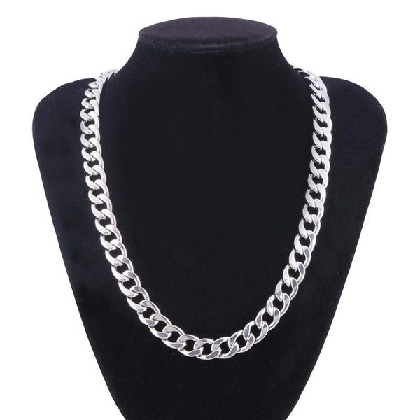 pendant necklaces punk cuban clavicle stainless seel chain necklace men's street fashion kpop thick hip hop rap with jewelry, Silver
pendant necklaces punk cuban clavicle stainless seel chain necklace men's street fashion kpop thick hip hop rap with jewelry, Silver