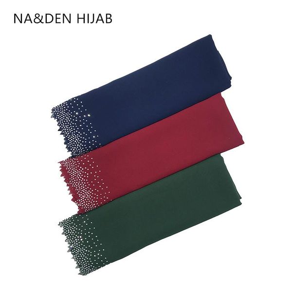 scarves luxury gold diamonds sides scarf women shawl plain solid chiffon bandana foulard islamic hijab muslim wraps 100pcs, Blue;gray
scarves luxury gold diamonds sides scarf women shawl plain solid chiffon bandana foulard islamic hijab muslim wraps 100pcs, Blue;gray