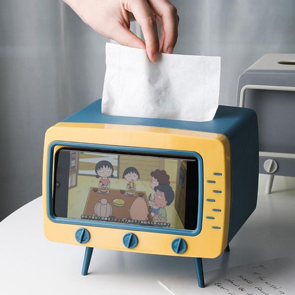 creative 2 in 1 tv tissue box deskpaper holder dispenser storage napkin case organizer with mobile phone boxes & napkins
creative 2 in 1 tv tissue box deskpaper holder dispenser storage napkin case organizer with mobile phone boxes & napkins