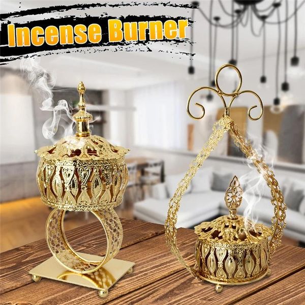 1pc nordic golden metal incense burner home bar decorative censer festival aroma stove adornment ornament fragrance lamps
1pc nordic golden metal incense burner home bar decorative censer festival aroma stove adornment ornament fragrance lamps