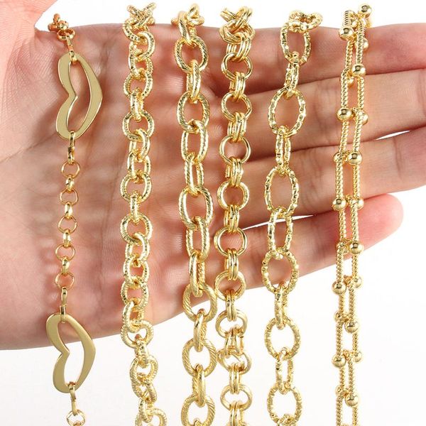 chains 1 meter gold plated oval round heart shape metal copper chain for jewelry making diy bracelet anklet accessories, Silver
chains 1 meter gold plated oval round heart shape metal copper chain for jewelry making diy bracelet anklet accessories, Silver