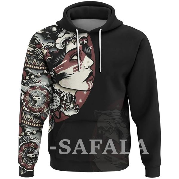 men's hoodies & sweatshirts aboriginal animal wolf girl 3d full print size hoodie man women harajuku outwear zipper pullover sweatshirt, Black
men's hoodies & sweatshirts aboriginal animal wolf girl 3d full print size hoodie man women harajuku outwear zipper pullover sweatshirt, Black