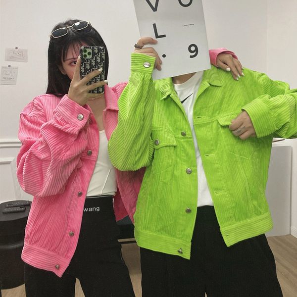 jacket 2021 early autumn product korean corduroy green pink embossed design short cbw4, Black;brown
jacket 2021 early autumn product korean corduroy green pink embossed design short cbw4, Black;brown