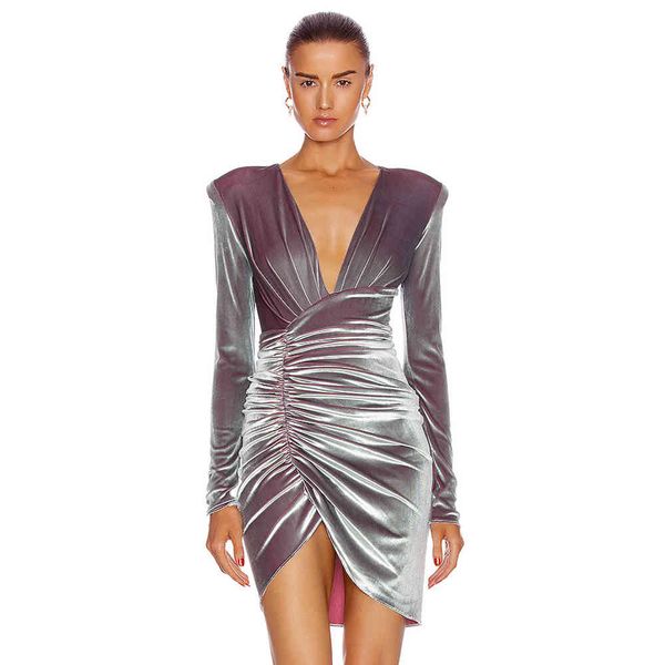 dress women autumn ladies silver deep v neck long sleeves zip hip package buttock night club party dress, Black;gray
dress women autumn ladies silver deep v neck long sleeves zip hip package buttock night club party dress, Black;gray