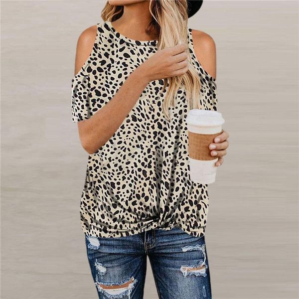 women's t-shirt off shoulder women summer short sleeves leopard printed o-neck casual loose streetwear soft woman tee 2021, White
women's t-shirt off shoulder women summer short sleeves leopard printed o-neck casual loose streetwear soft woman tee 2021, White