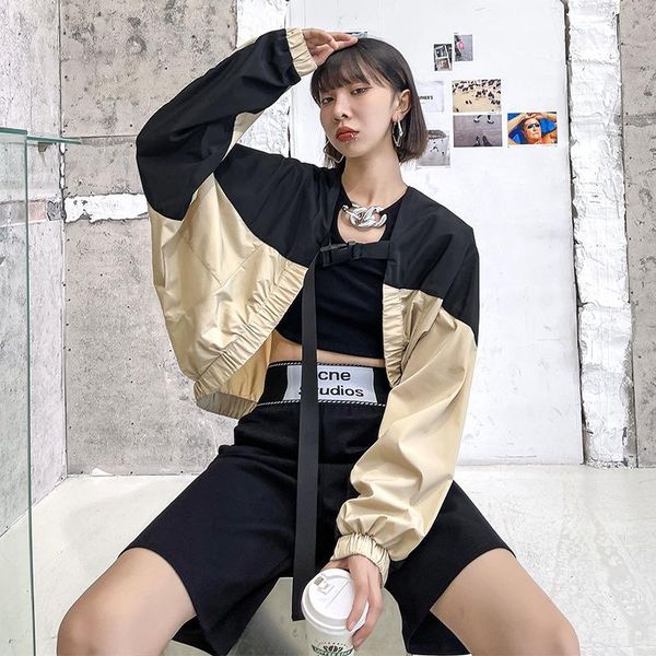 women's jackets 2021 autumn women short baseball jacket long sleeve loose thin cardigans street fashion patchwork female coat, Black;brown
women's jackets 2021 autumn women short baseball jacket long sleeve loose thin cardigans street fashion patchwork female coat, Black;brown