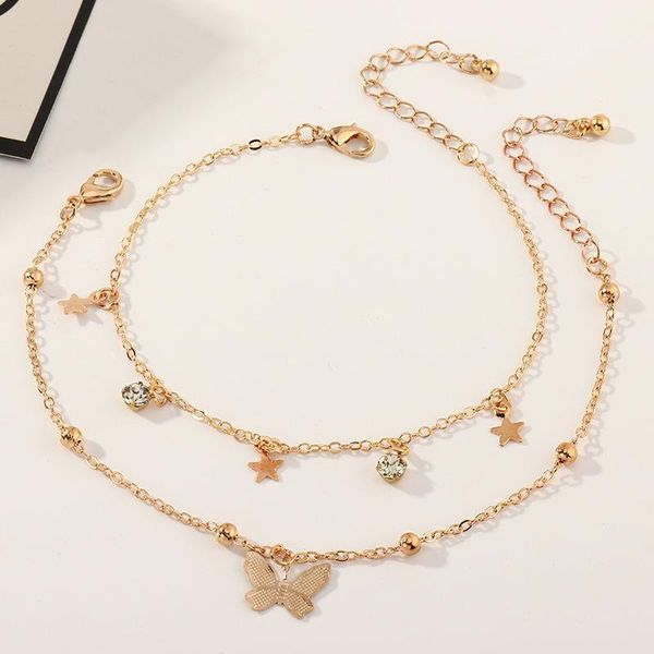 anklets european and american jewelry wholesale creative all-match geometric foot ornaments minimalist star butterfly anklet set, Red;blue
anklets european and american jewelry wholesale creative all-match geometric foot ornaments minimalist star butterfly anklet set, Red;blue