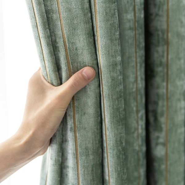 curtain & drapes thickened chenille blackout curtains for living room bedroom luxury jacquard striped velvet cortinas heat insulation
curtain & drapes thickened chenille blackout curtains for living room bedroom luxury jacquard striped velvet cortinas heat insulation