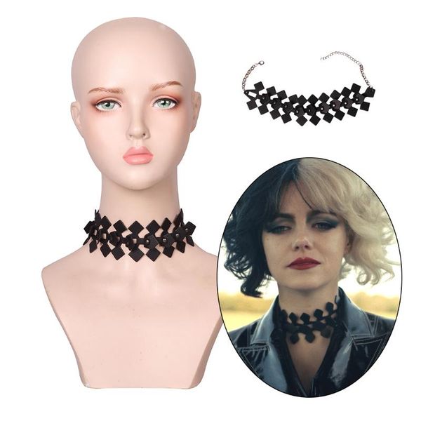 chokers hip-hop necklace for cruella devil cosplay accessories halloween(adjustable length), Golden;silver
chokers hip-hop necklace for cruella devil cosplay accessories halloween(adjustable length), Golden;silver