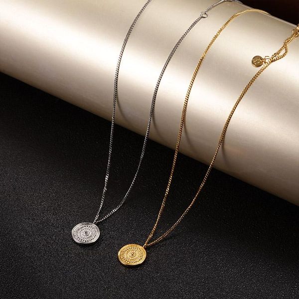 chains round necklace men's and women's stainless steel design pendant light luxury all-match exquisite jewelry 2021 gift, Silver
chains round necklace men's and women's stainless steel design pendant light luxury all-match exquisite jewelry 2021 gift, Silver