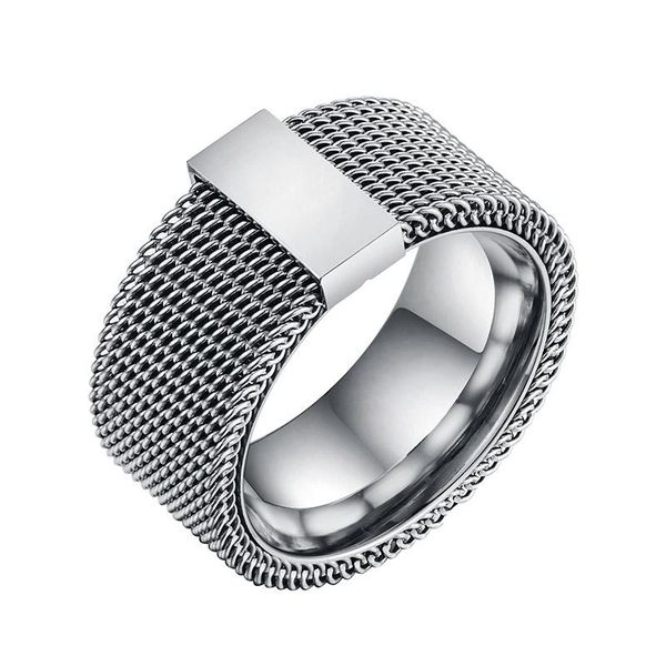 cluster rings valily stainless steel silver mesh ring round circle belt reticulocyte for men women wedding jewelry mujer bague anel, Golden;silver
cluster rings valily stainless steel silver mesh ring round circle belt reticulocyte for men women wedding jewelry mujer bague anel, Golden;silver